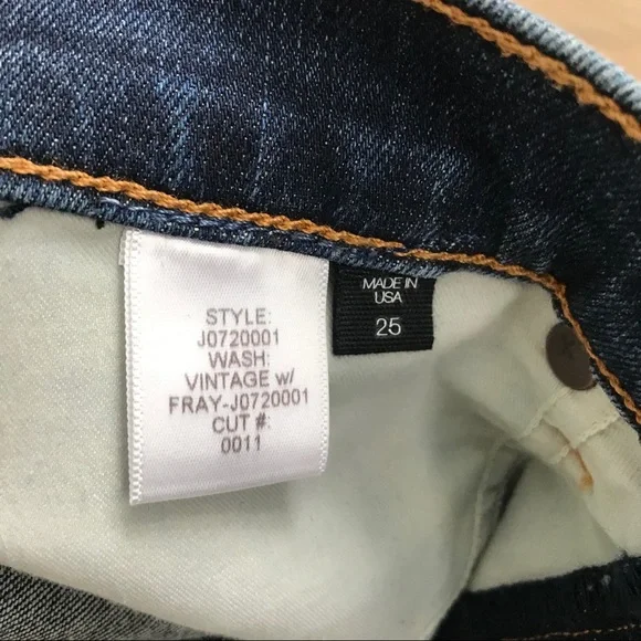 Veronica Beard Kate Skinny Fray Jeans 25 - Picture 3 of 5